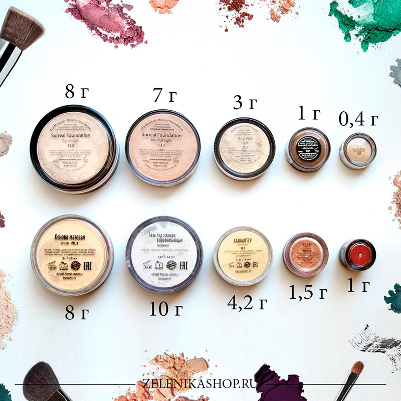 Сравнение Era Minerals и KM Cosmetics Сравнение Era Minerals и KM Cosmetics