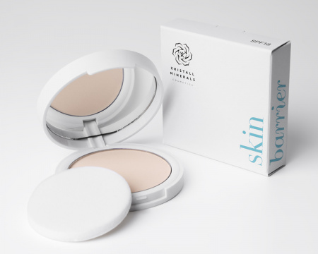 Компактная минеральная тональная основа "Skin Barrier" KM Cosmetics, оттенок C506 (темный бежевый), 10 г