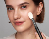 Кисть F05 KM Cosmetics для бронзера, румян, хайлайтера