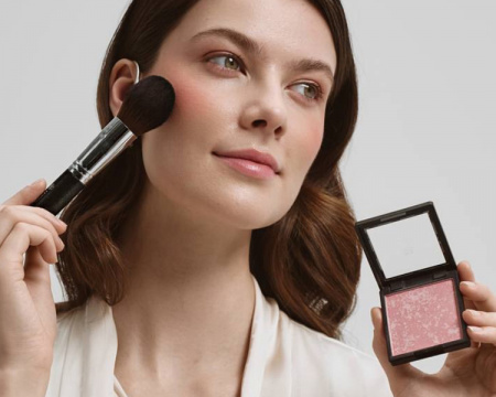 Минеральные румяна KM Cosmetics C721 "Pink Marble", 7 г