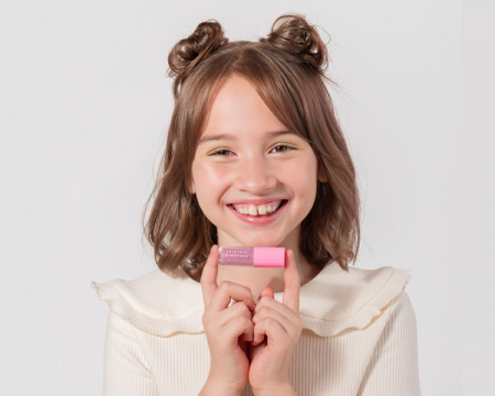 Натуральный блеск для губ KM Cosmetics «Конфетти», тон 01 (сиреневый), 2,4 г