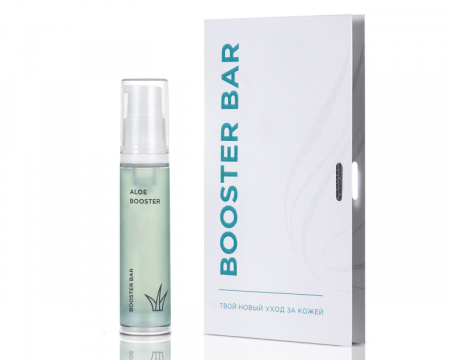Сыворотка Booster bar с органическим алоэ и полиглутаминовой кислотой "Aloe Booster", 10 мл